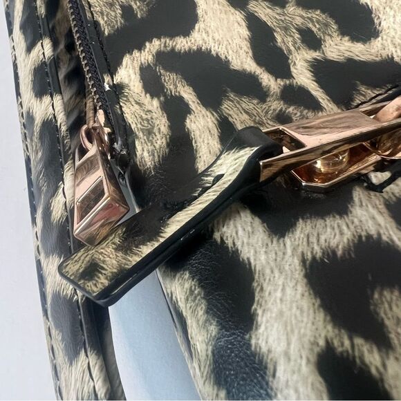 Aldo Cuveth Medium Size Leopard Print Backpack Purse - Picture 6 of 16